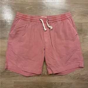 Marine Layer 7" Saturday Canvas Short in Faded Rose Large
